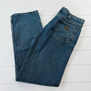 Carhartt Traditional fit Blue Jeans men’s size 34x36 B480 DPS straight leg